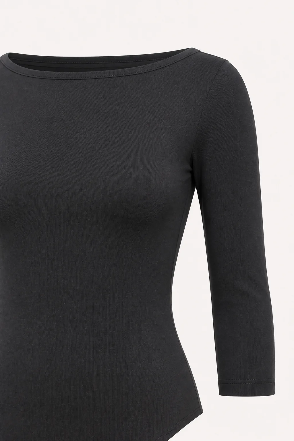 Three-Quarter Sleeve Boat Neck Bodysuit 3