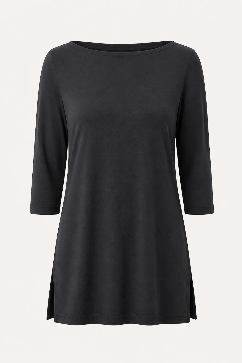 Three-Quarter Sleeve Boat Neck Tunic MB-2550