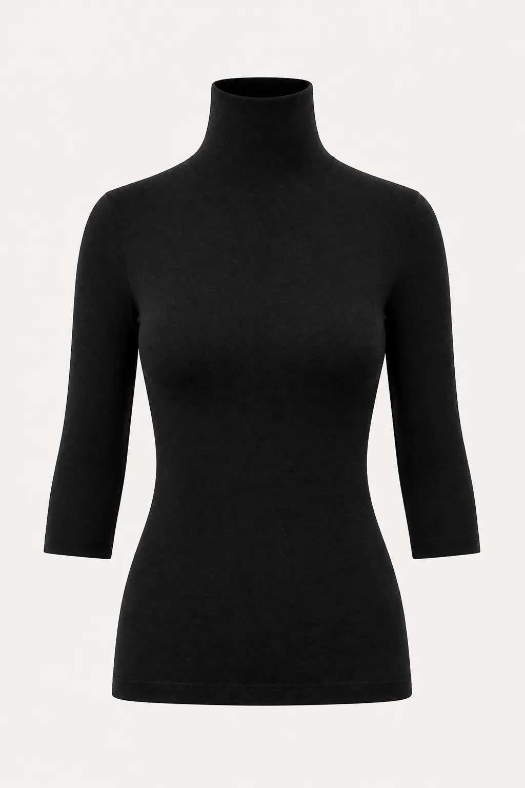 Three-Quarter Sleeve Integral Turtleneck Bodysuit MB-560