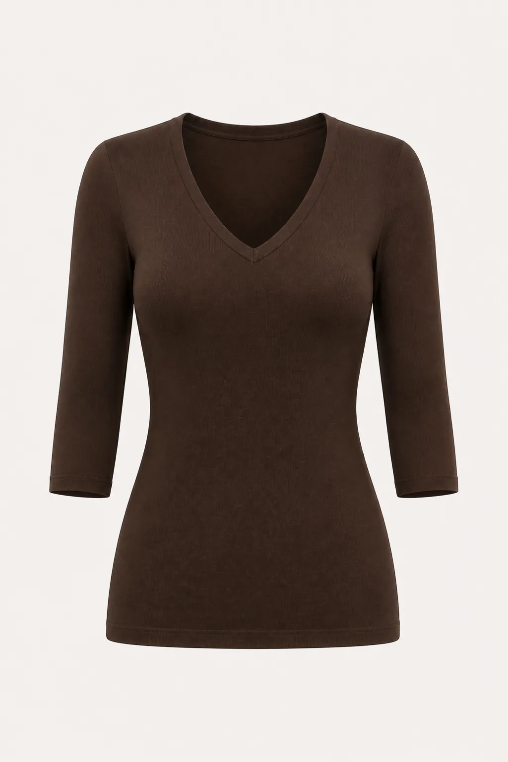 Three-Quarter Sleeve V-Neck Bodysuit MB-540