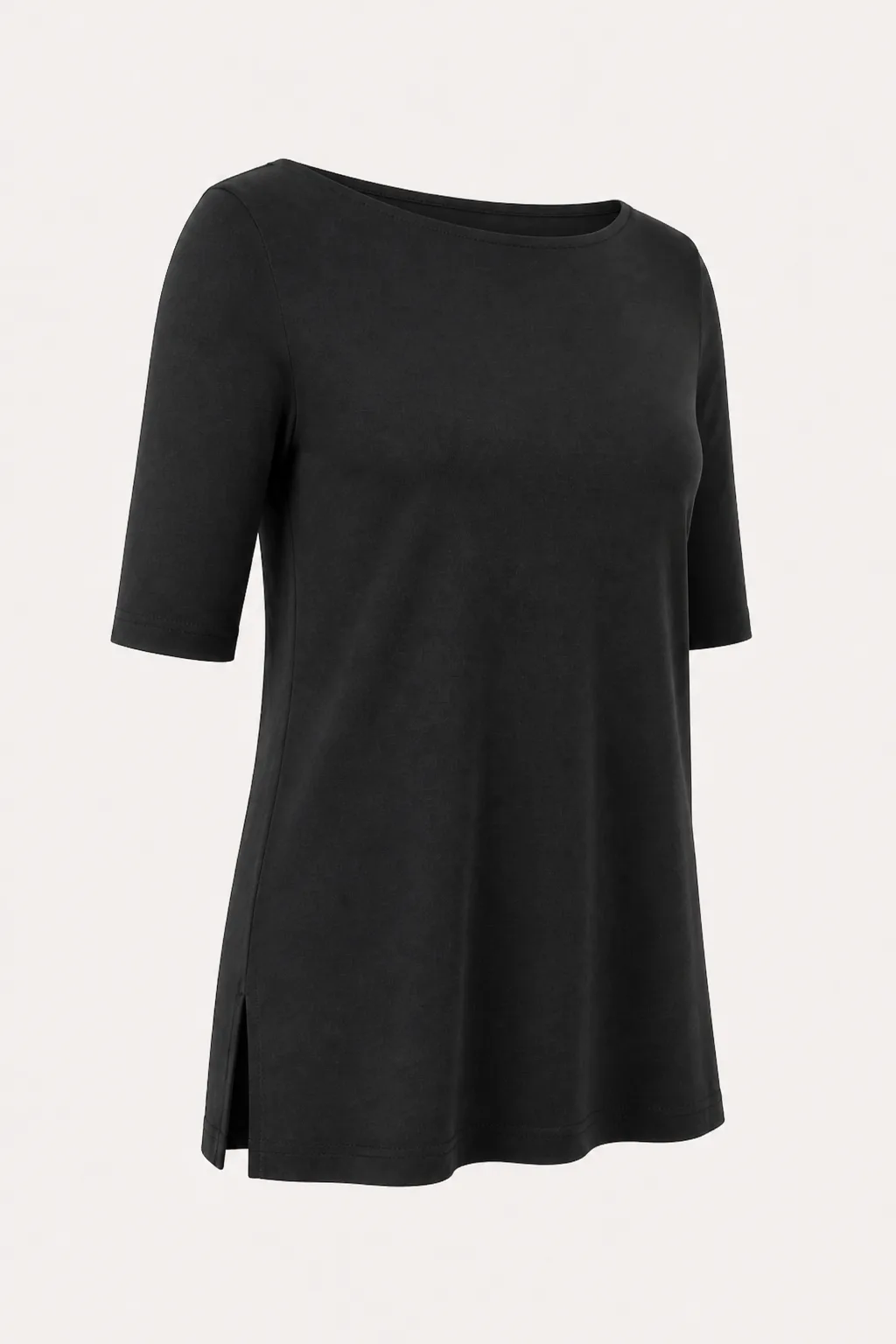 Elbow-Length Boat Neck Tunic 2
