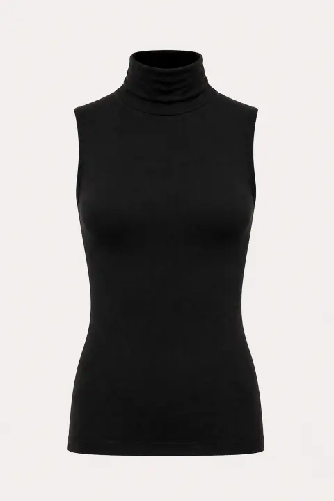 Sleeveless Turtleneck Bodysuit