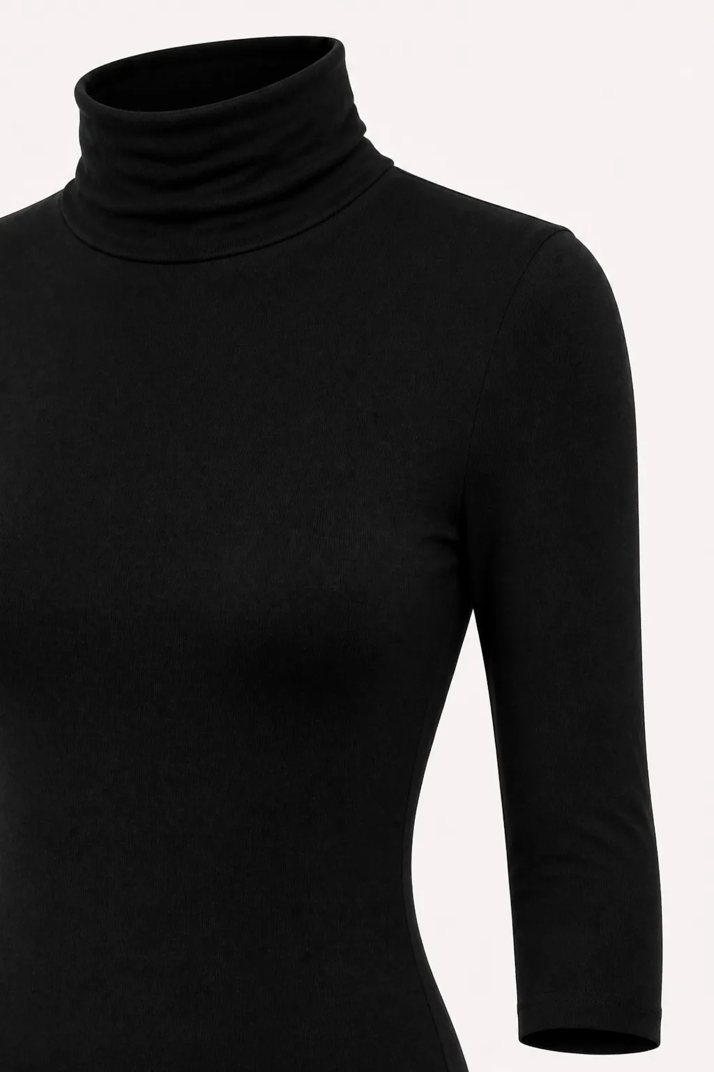 Three-Quarter Sleeve Turtleneck Bodysuit 3