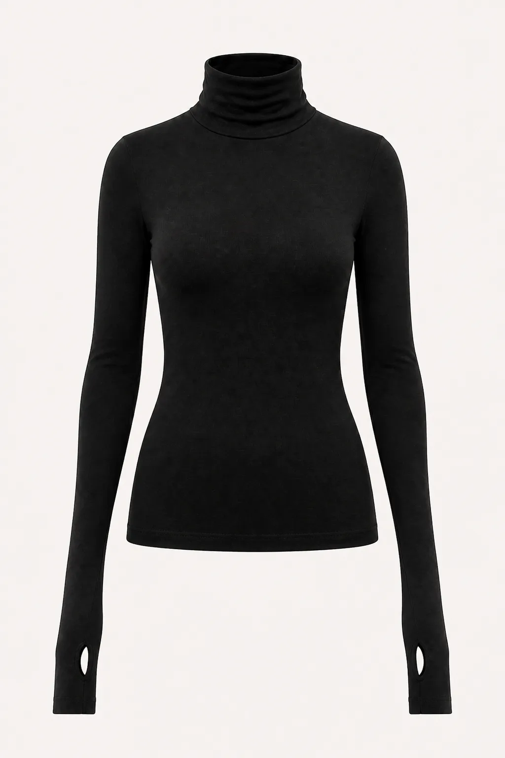 Thumbhole Sleeve Turtleneck Bodysuit MB-710