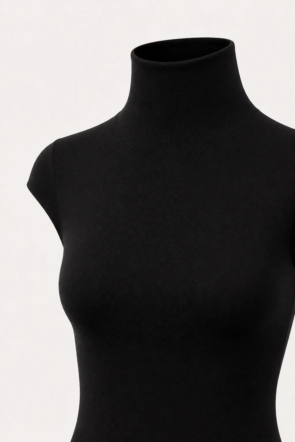 Cap Sleeve Integral Turtleneck Bodysuit 3