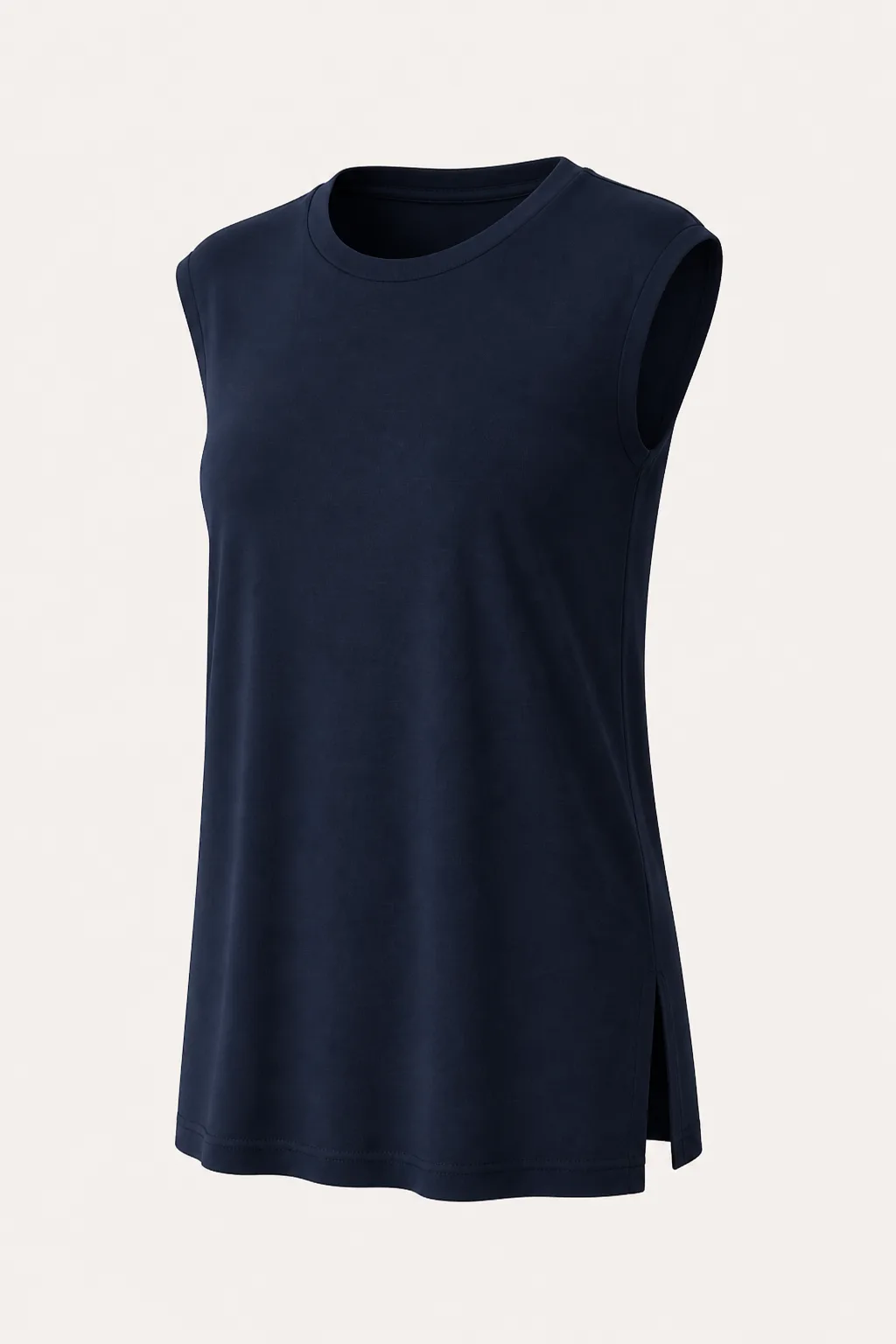 Cap Sleeve Crew Neck Tunic 2