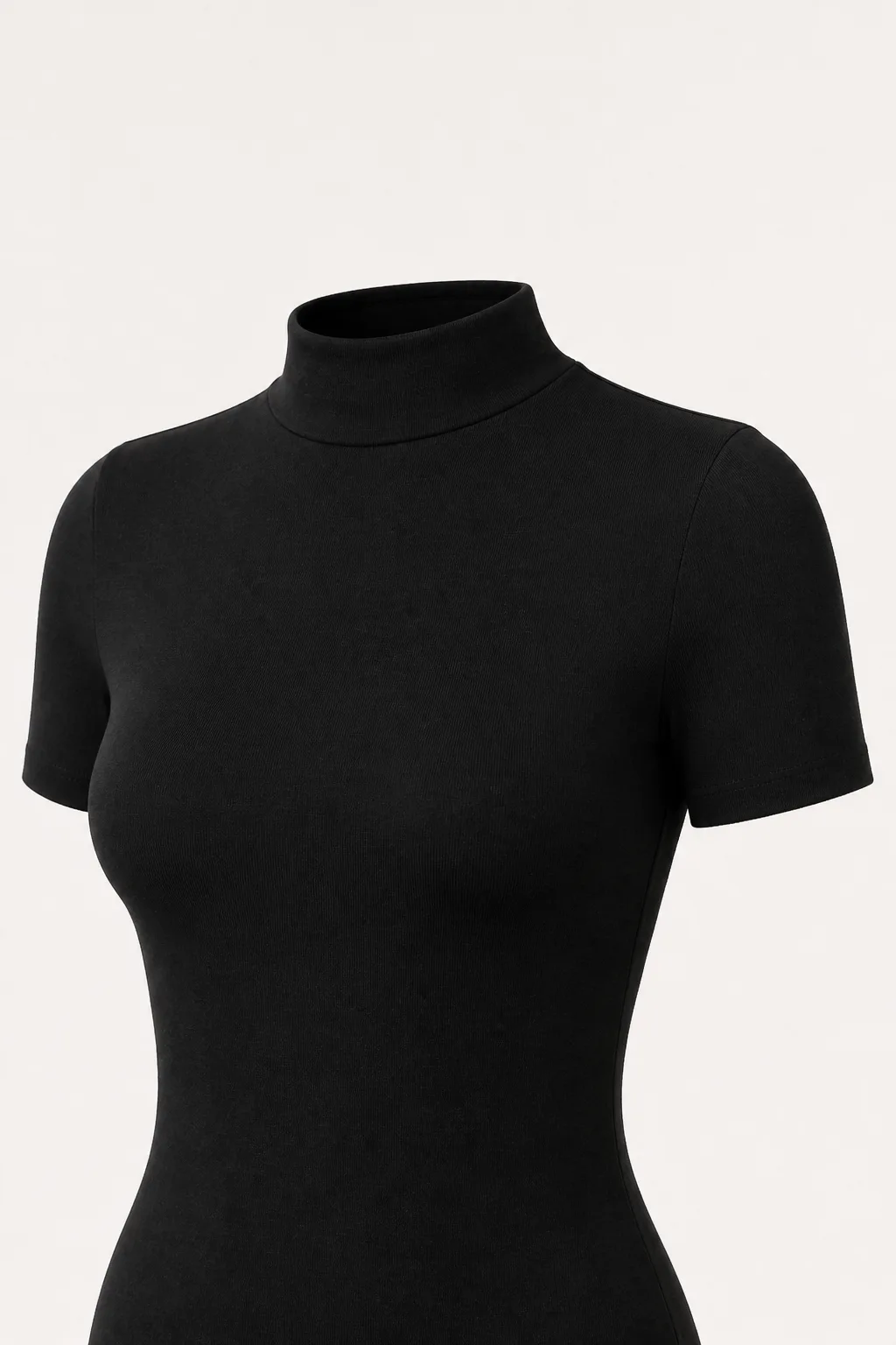 Short Sleeve Mock Neck Bodysuit 3