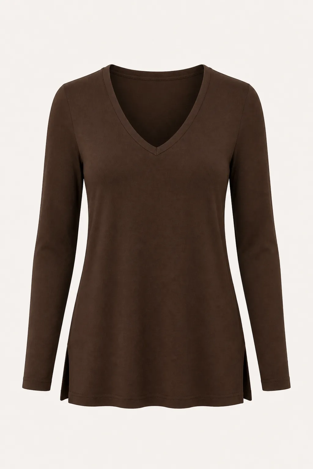 Long Sleeve V-Neck Tunic MB-2640