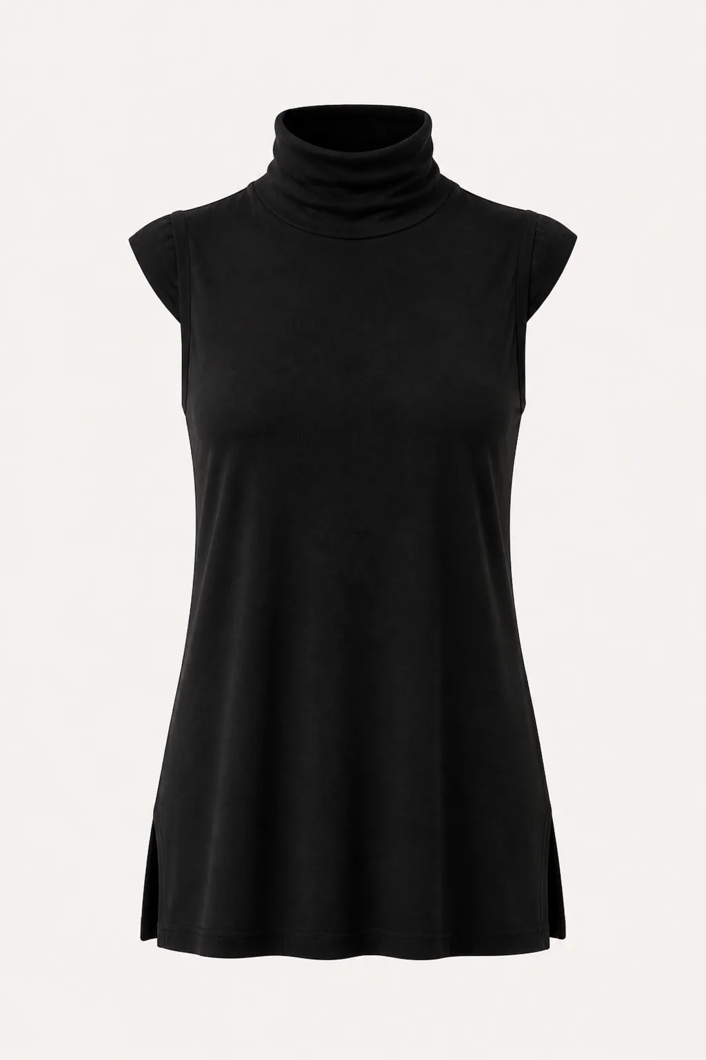 Cap Sleeve Turtleneck Tunic MB-2210