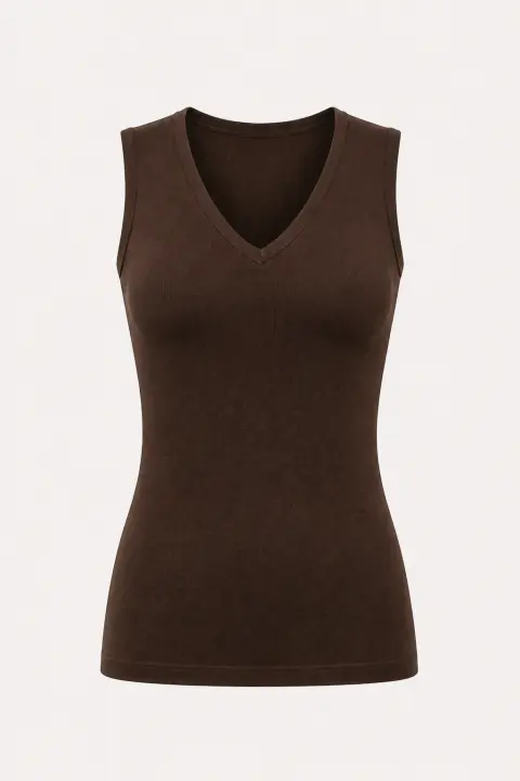 Sleeveless V-Neck Bodysuit