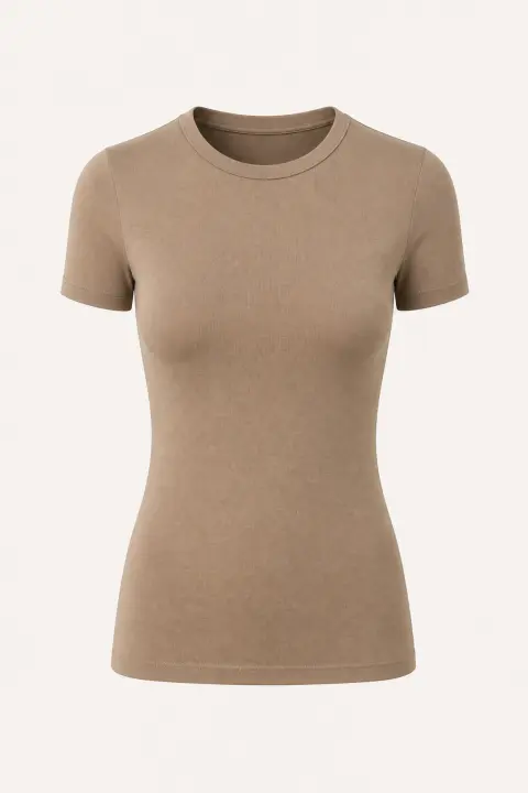 Short Sleeve Crew Neck Bodysuit